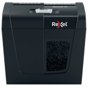 Rexel Secure X6 Destructora de Papel Manual Corte en Particulas - Destruye hasta 6 Hojas - 10L