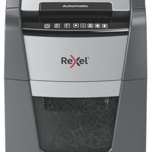 Rexel Optimum AutoFeed 90X Destructora Automatica de Corte en Particulas - 35L - Alimentacion Automatica 90 hojas - Ranura Manual 8 Hojas - Anti Atasco