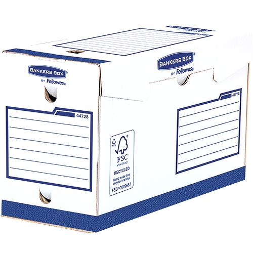 Caja de archivo de cartón reciclado