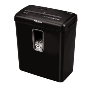 Fellowes P-30C Destructora de Papel Manual Corte en Partículas - Destruye hasta 6 Hojas - 15L - Color Negro