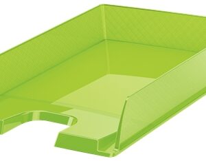 623597 Esselte Europost Bandeja Portadocumentos - Plastico Transparente - Formato Vertical - A4 - Color Verde Transparente