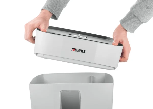 Dahle PaperSAFE 120 Destructora de Papel Manual 12L - Destruye hasta 8 Hojas - Corte en Particulas - Apta para Papel y Tarjetas